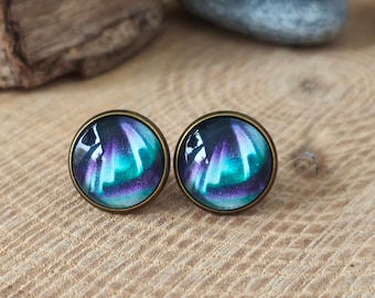 Aurora Glow | Northern Lights Stud Earrings | Northern Lights | Aurora Borealis Earrings