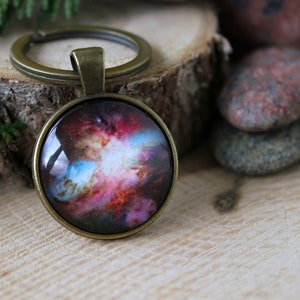 Nebula Keychain | Galaxy Keychain | Universe Keychain | Space Jewelry | Personalized Gift