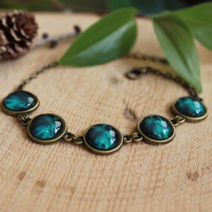 Northern Lights Bracelet | Northern Lights Gift | Aurora Borealis Jewelry | Night Sky Jewelry | Galaxy Bracelet