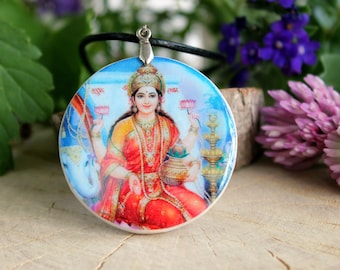 Lakshmi Pendant | Hindu Goddess of Luck and Wealth Necklace | Hindu Jewelry | Personalized Jewelry | Goddess Lakshmi | Lakshmi Jewelry
