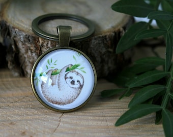 Sloth Keychain | Animal Keychain | Sloth Gifts | Personalized Gift