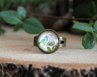 Bird On A Branch Ring | Vintage Bird Ring | Bird Jewelry | Bird Ring | Romantic Gift