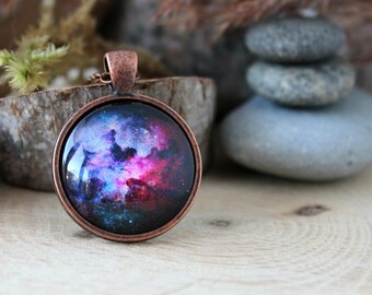 Galaxy Necklace | Nebula Pendant | Space Jewelry | Universe Jewelry | Personalized Gift