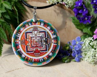 Buddhist Temple Pendant | Buddhism Jewelry | Buddhism Necklace | Personalized Jewelry | Buddhist Mandala Necklace
