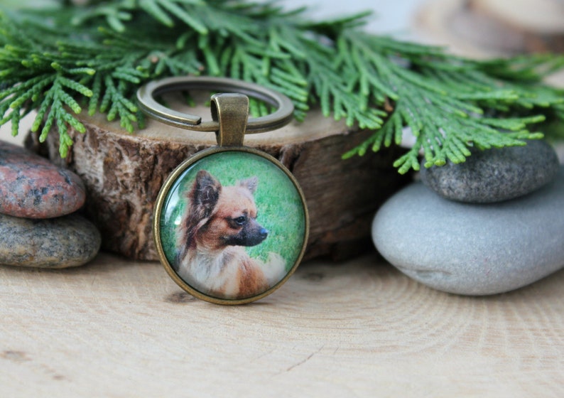 Custom Pet Keychain Your Pet's Photo Keychain Etsy