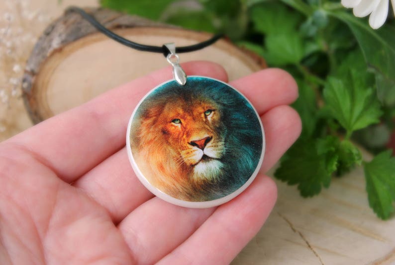 Leo Pendant Zodiac Necklace Animal Theme Necklace Lion Pendant Spirit Animal Pendant Personalized Jewelry image 2