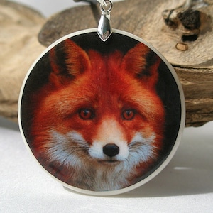 Fox Polymer Clay Pendant | Fox Necklace | Animal Necklace | Birthday Gift | Personalized Jewelry | Fox Jewelry