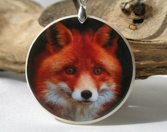 Fox Polymer Clay Pendant | Fox Necklace | Animal Necklace | Birthday Gift | Personalized Jewelry | Fox Jewelry