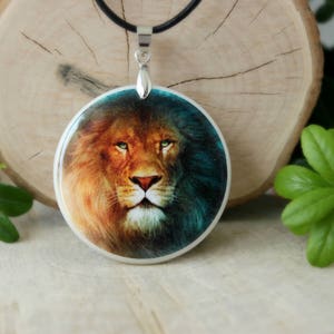 Leo Pendant Zodiac Necklace Animal Theme Necklace Lion Pendant Spirit Animal Pendant Personalized Jewelry image 3