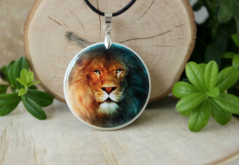 Leo Pendant Zodiac Necklace Animal Theme Necklace Lion Pendant Spirit Animal Pendant Personalized Jewelry image 3