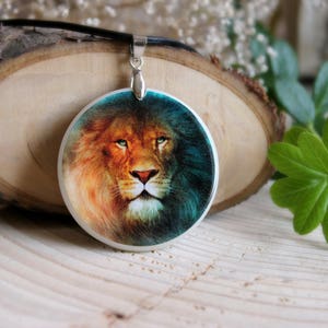 Leo Pendant Zodiac Necklace Animal Theme Necklace Lion Pendant Spirit Animal Pendant Personalized Jewelry image 4