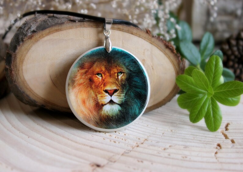 Leo Pendant Zodiac Necklace Animal Theme Necklace Lion Pendant Spirit Animal Pendant Personalized Jewelry image 4