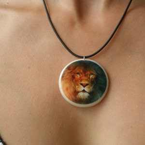 Leo Pendant Zodiac Necklace Animal Theme Necklace Lion Pendant Spirit Animal Pendant Personalized Jewelry image 5