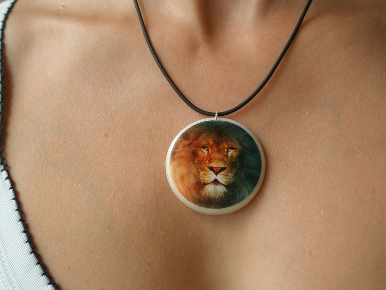 Leo Pendant Zodiac Necklace Animal Theme Necklace Lion Pendant Spirit Animal Pendant Personalized Jewelry image 5