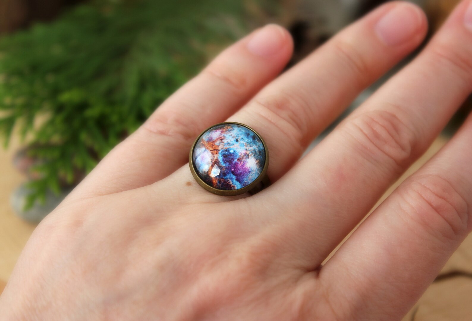 Galaxy Ring Galaxy Jewelry Nebula Ring Space Jewelry Etsy