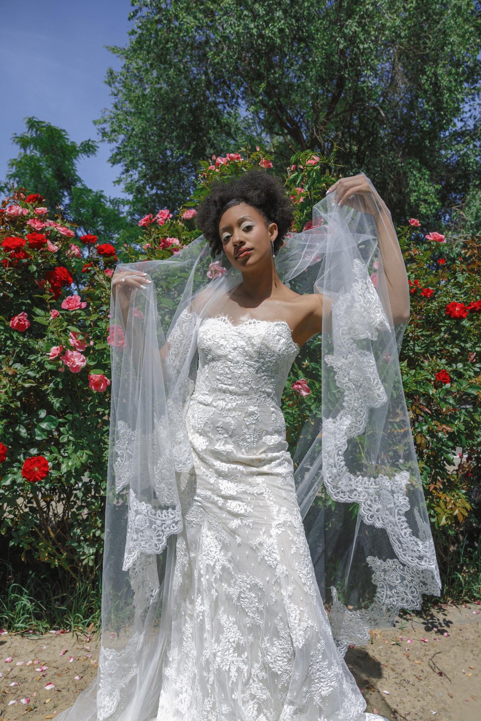 Lace Wedding Dress, Strapless Bridal Gown, Romantic Wedding Dress Lace Wedding Dress, Strapless Bridal Gown, Romantic Wedding Dress