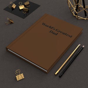 Le plus grand journal pour papa du monde - Cahier de notes élégant à couverture rigide pour cadeau, prise de notes, gratitude, écriture, fête des pères