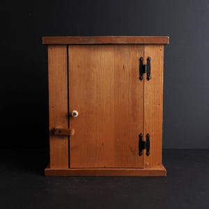 Mobiletto da parete in legno vintage – Mobiletto pensile rustico in stile fattoria