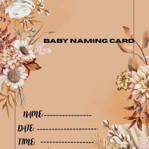 Baby Name Karte