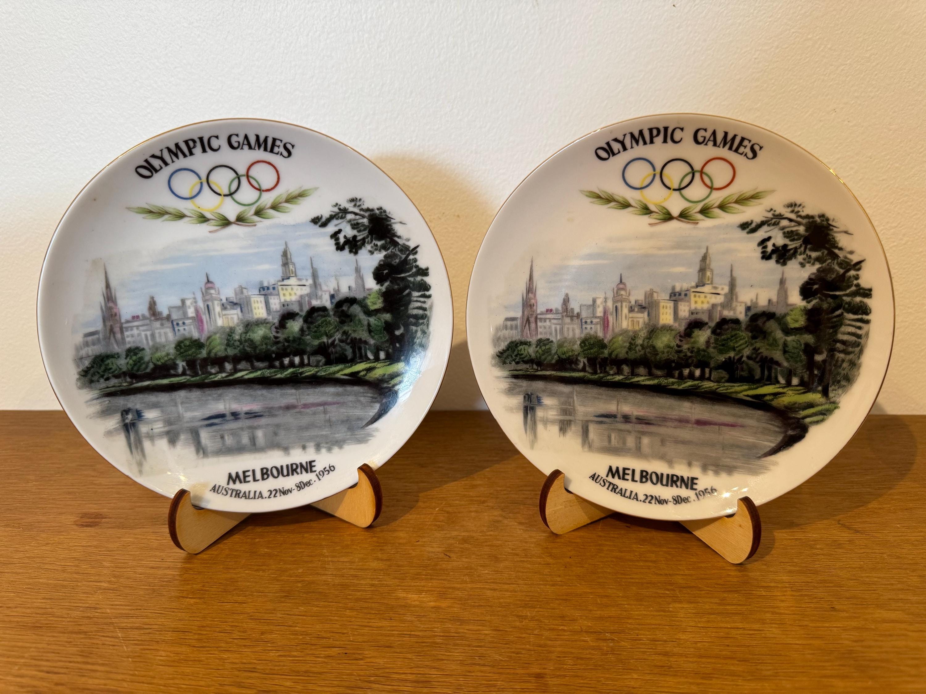 Panneau Métal Vintage 10x14” – 1956 Jeux Olympiques De Melbourne, Déco Murale Aluminium