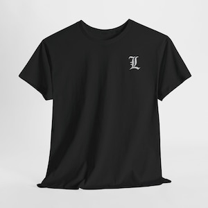 L Death Note Shirt - Etsy