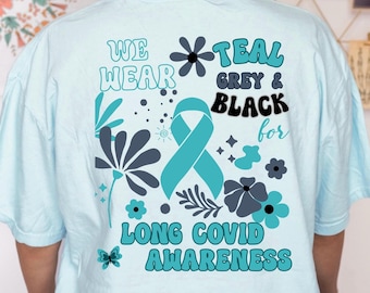 Long COVID awareness, Chronic Illness and Disability Comfort Colors Shirt, Disabled Crewneck Tee