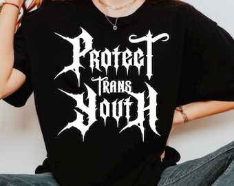 Protect Trans Youth Comfort Colors Shirt, Transgender Rights Crewneck, LGBTQ Human Rights