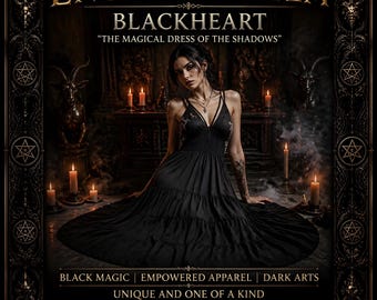 Enchanted Item: Blackheart (The Lady In Black) Spiritually Charged Women's Apparel | One-Size [Rare & Unique]