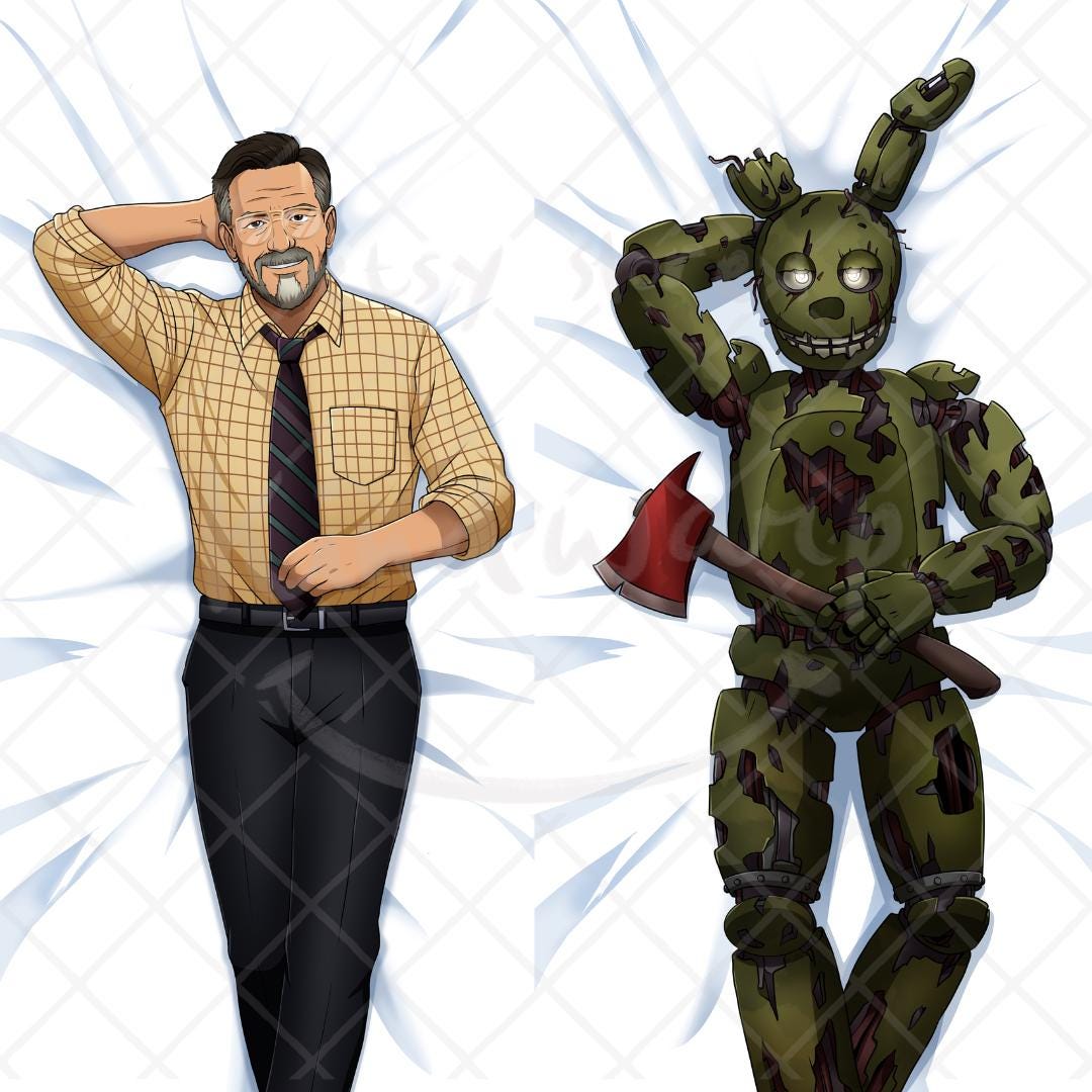 Springtrap From FNAF Dakimakura | William Afton Body Pillow Cover ...