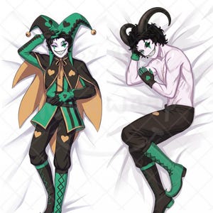 Funda de almohada corporal Dakimakura de Harlequin The Freak Circus / TFC / Funda de almohada de doble cara para esposo