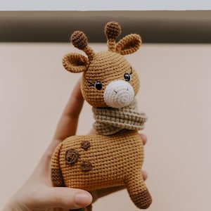 Amigurumi Giraffe Crochet Pattern PDF – Cute Stuffed Animal Toy Tutorial – DIY Soft Plushie for Baby Gift – Instant Digital Download