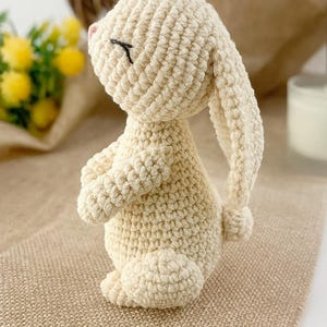 Betender Hase Häkelanleitung, Amigurumi Samt Hase PDF, Plüsch Hase PDF, Osterhase Häkelanleitung, Kawaii Kaninchen Plüsch DIY