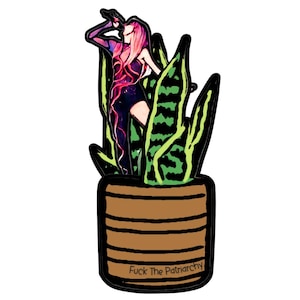Pegatina de vinilo "Snakeception" / "Taylor Swift Snake plant" / "F*ck the Patriarcado"