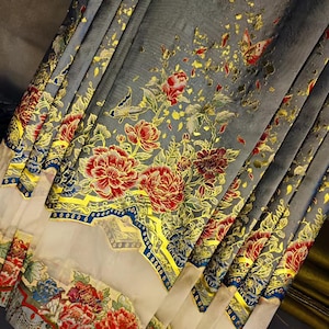 Blue Gorgeous Horse Face Skirt, Retro and Exquisite Hanfu Skirt, Hand-Made Spring and Summer Horse Face Skirt, Traditional Hanfu Skirt