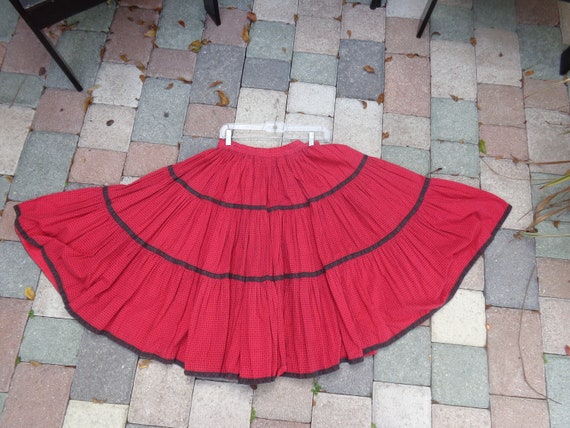 1950's Square Dance Circle Skirt