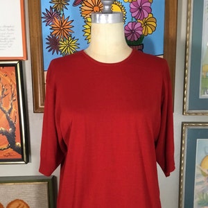 Patchington 1980’s Ladies Christmas Red Knit Top