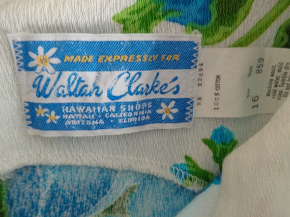 Waltah Clarke’s Hawaii 1960's Maxi Dress - image 8