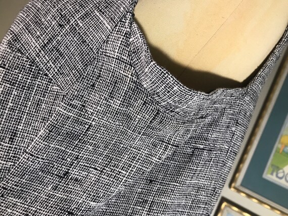 1960’s Mod Cotton Tweed Shift Dress - image 5