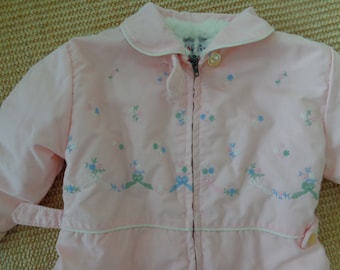 Tidykins Infant Snow Suit 1960's Soft Pink