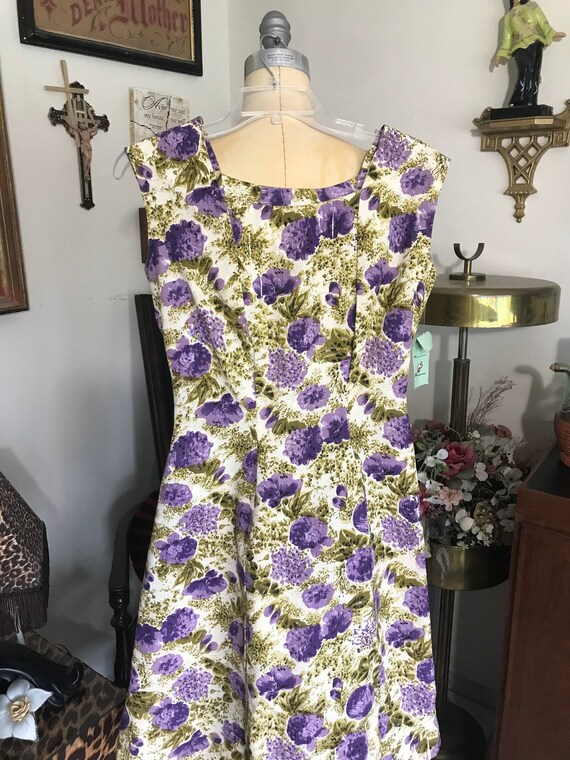 1960s Hand Made Spring Dress - image 2