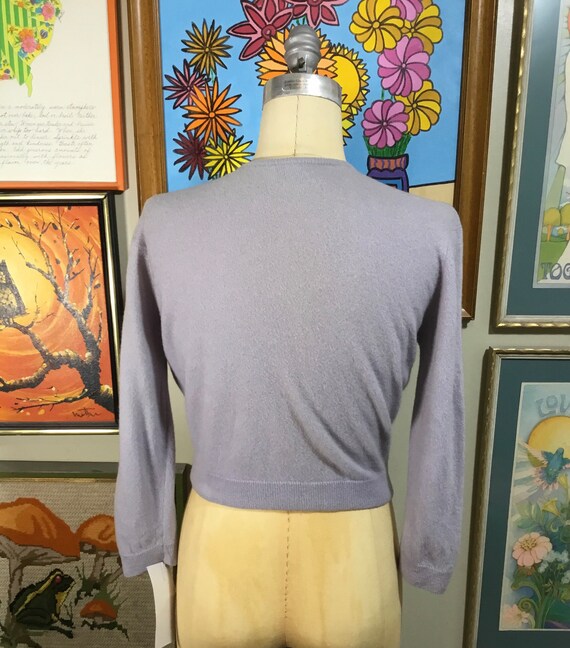 Quality House 1950’s Women’s Light Gray Cashmere … - image 4