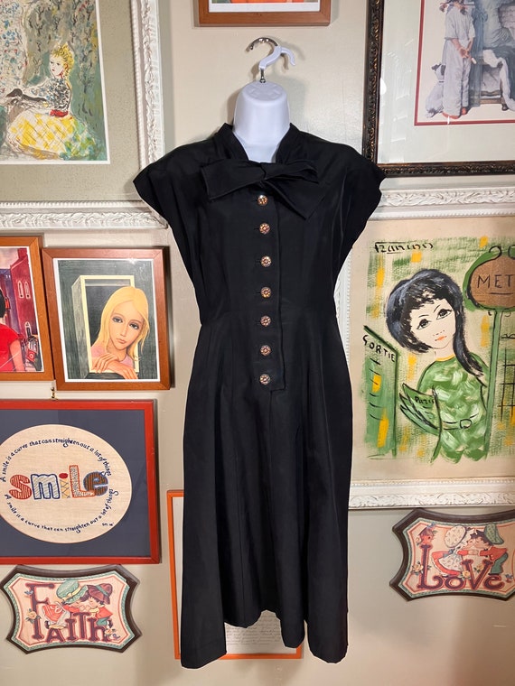 1940's Taffeta Dress - image 3
