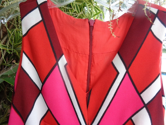 1970's Maxi Dress Empire Waist Mod Design
