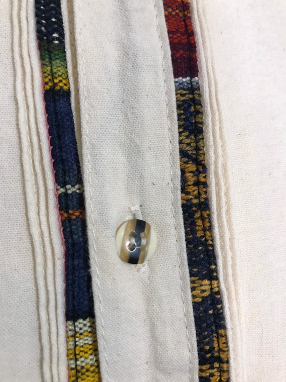 1980’s Banded Collar Shirt - image 3