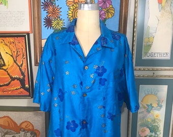 Royal Hawaiian 1960's Hawaiian Print Shirt X Large