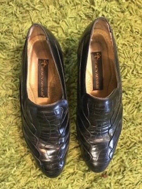 Stacy Adams 1980's Men's Black Leather Loafers