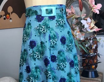 1970s Polyester A Line Skirt