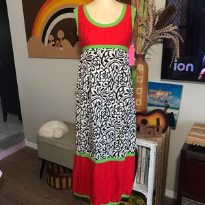 1960s Pique Maxi Dress image 3