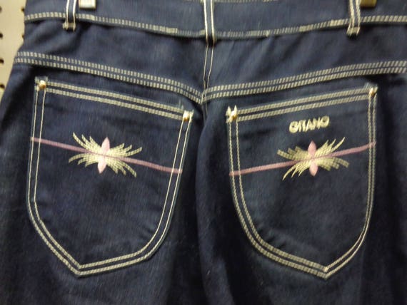 Gitano 1970's High Waisted Denim Blue Jeans