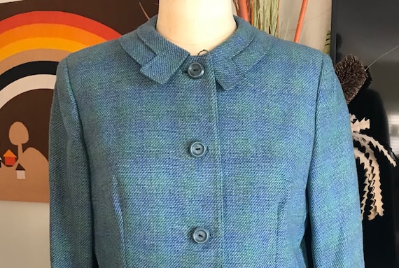 1960s Wool Plaid Skirt Suit